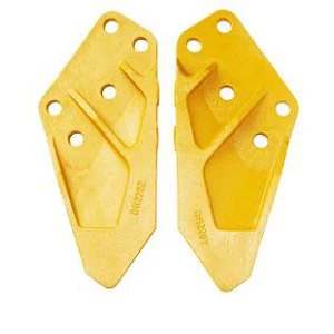 Daewoo didelio atsparumo dilimui ekskavatoriaus kaušo šoniniai pjaustytuvai DH220LR 2713-1059 2713-1060